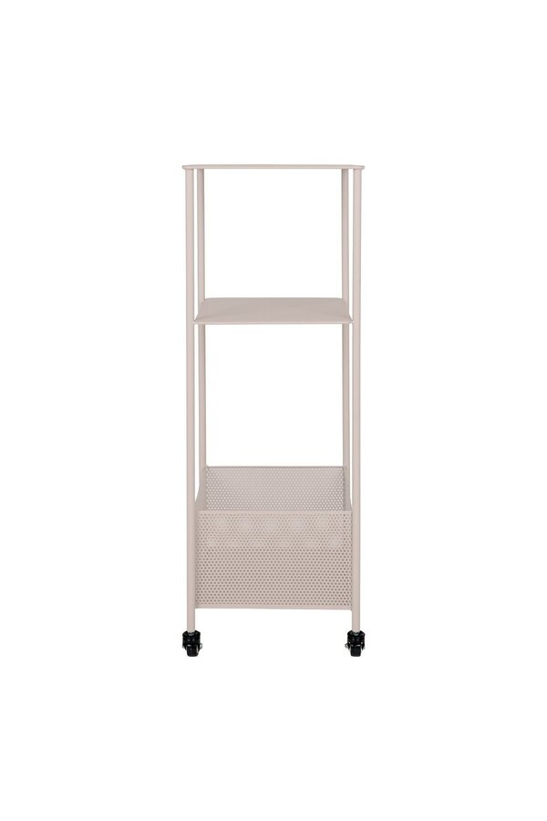 Torres Metalen Kar - Staal, Grijs, 3 planken, 35x35x100 cm