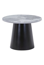 Brito salontafel - Grijs/zwart, melamine/staal/mdf, 60x60x45 cm