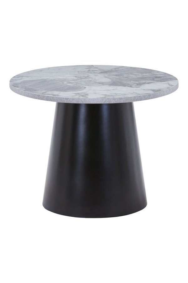 Brito salontafel - Grijs/zwart, melamine/staal/mdf, 60x60x45 cm