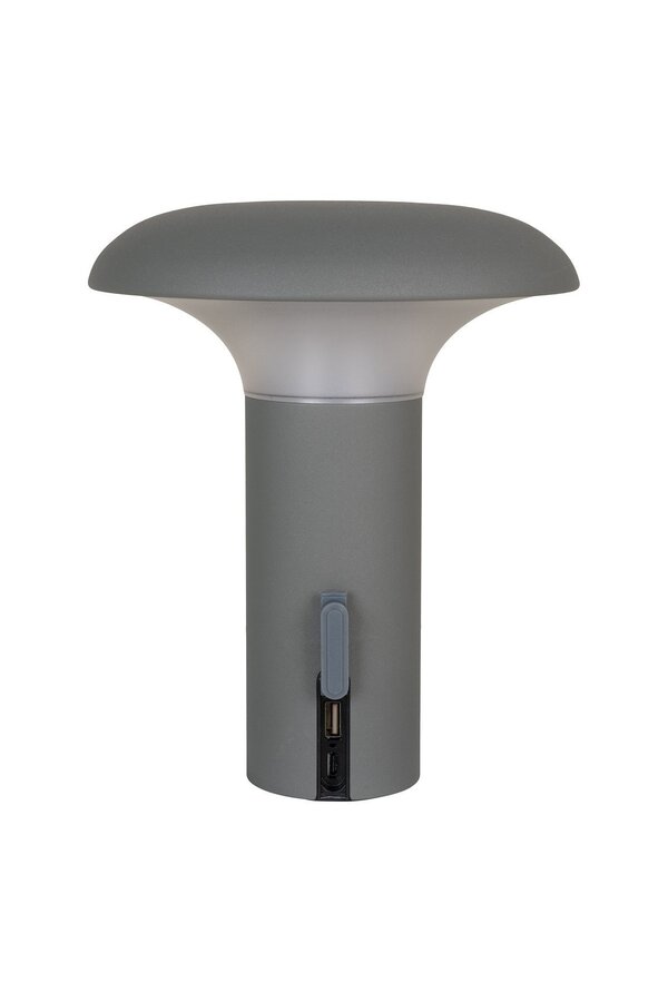Ramsey LED Lamp - Lamp, oplaadbaar, grijs
