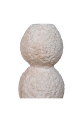 Kaarsenhouder - Kaarsenhouder, cement, naturel, set van 2