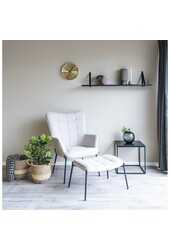 Lima Basket - Mand in zeegras, natuur/bruin/zwart, set van 2