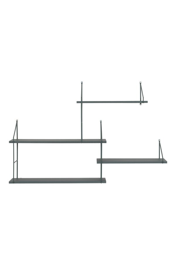 Harlem Plank - Groen, Staal/Paulownia, 99x17,5x62 cm