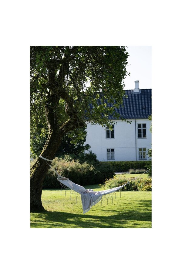 Edessa hangmat - gebroken wit, polyester/katoen/lariks