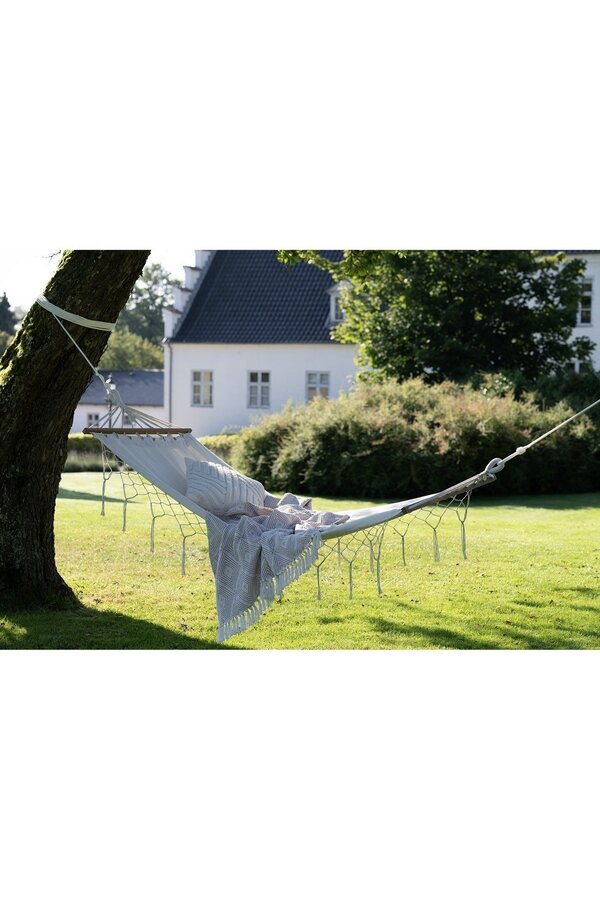 Edessa hangmat - gebroken wit, polyester/katoen/lariks