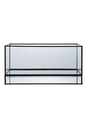 Hurricane Kaarshouder - Zwart, Glas, Metaal, 30x12x15cm