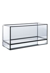 Hurricane Kaarshouder - Zwart, Glas, Metaal, 30x12x15cm