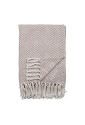 Cort Plaid - Ivoor/Beige, 100% gerecycled katoen, 130x160 cm