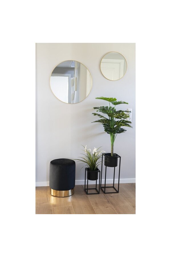 Marla Bloempotten - Zwart, Staal - Set van 2