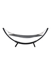 Tripoli Hangmat - Grijs/Zwart, Polyester/Katoen, Lariks, 320x120x120cm