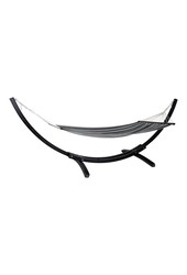 Tripoli Hangmat - Grijs/Zwart, Polyester/Katoen, Lariks, 320x120x120cm