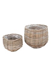 Eilandmanden - Rotan Fort, natuurlijk - Set van 2