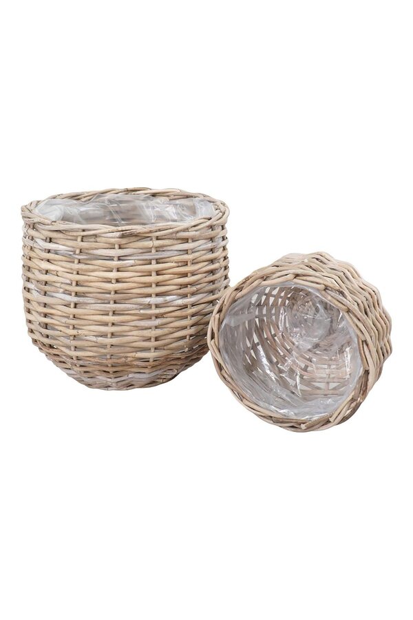 Eilandmanden - Rotan Fort, natuurlijk - Set van 2