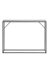 Vita Consoletafel - travertijnlook, zwart, 110x26x80cm