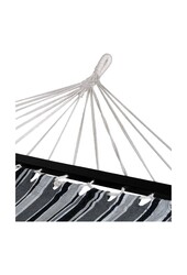 Lamia Hangmat - Hangmat, polyester/katoen, lariks, zwart/grijs/wit