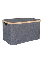 Noto Mand - Donkergrijs, Bamboe/Polyester, 30x45x25 cm