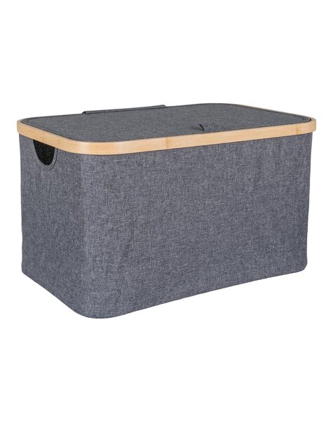 Noto Mand - Donkergrijs, Bamboe/Polyester, 30x45x25 cm