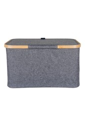 Noto Mand - Donkergrijs, Bamboe/Polyester, 30x45x25 cm