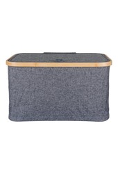 Noto Mand - Donkergrijs, Bamboe/Polyester, 30x45x25 cm