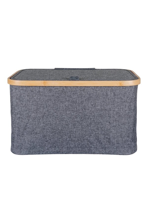 Noto Mand - Donkergrijs, Bamboe/Polyester, 30x45x25 cm