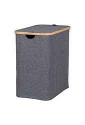 Noto Wasmand - Donkergrijs, Bamboe/Textiel, 54x33x54 cm
