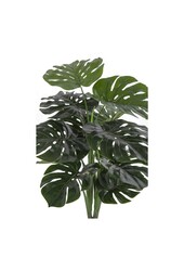 Monstera - Groen, PE-kunststof/polyester/draad/cement, 17x18x90 cm