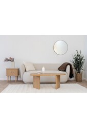 Melo -salontafel - Natuurlijk, MDF/Decor Paper, 100x50x41 cm