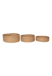 Batam Basket - Mand, zeegras, naturel, set van 3
