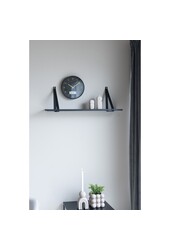 Amiens Wandklok - Zwart, Kunststof, Glas, LCD, Ø25cm