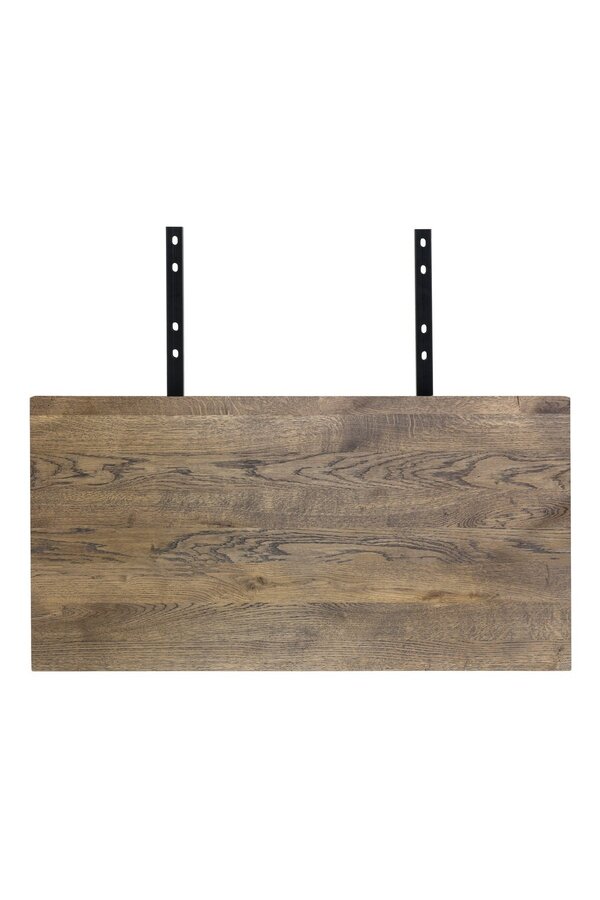 Verlengplaten voor Montpellier Tafel - Gerookt, Eiken/Staal, 95x50x4 cm - Set van 2