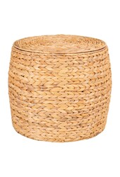 Delia Bijzettafel - Naturel, Waterhyacint, Ø43x34 cm