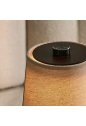 Rover donkerbruine houten lamp – oplaadbare, draadloze en dimbare lampenkap