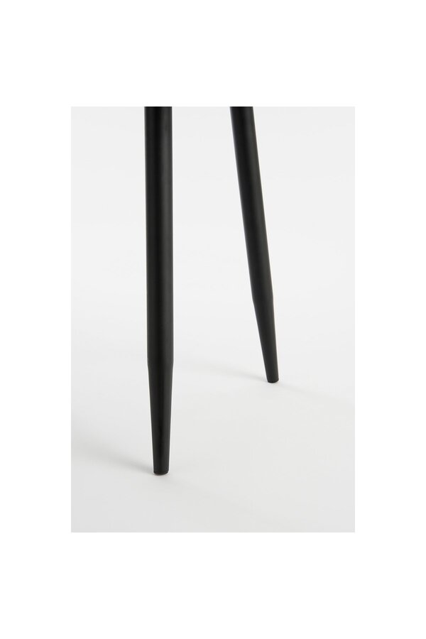 Bijzettafel - Set van 2 - L80 x B60 x H47 cm - Metaal - Zwart