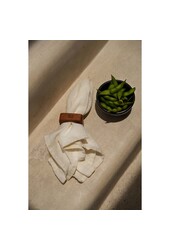 La serviette en lin - Blanc - Lot de 4