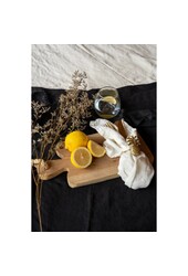 La serviette en lin - Blanc - Lot de 4