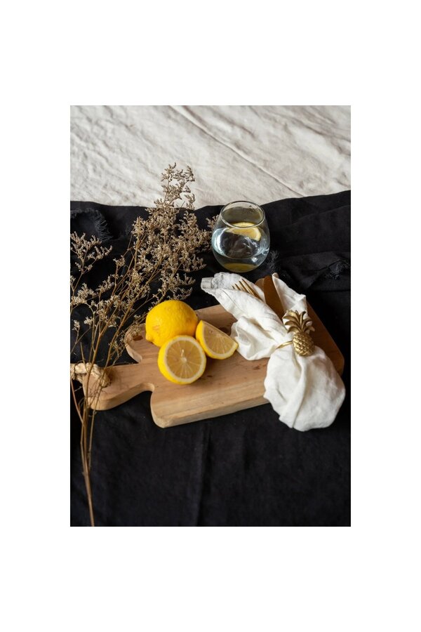 La serviette en lin - Blanc - Lot de 4