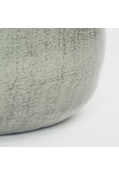 Benson Pot de fleurs – H32 x Ø37 cm – Métal – Gris clair