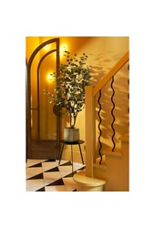 Benson Pot de fleurs – H32 x Ø37 cm – Métal – Gris clair