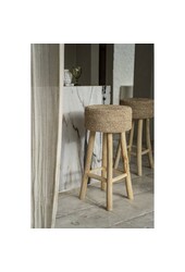 Le tabouret de bar en raphia