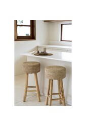 Le tabouret de bar en raphia