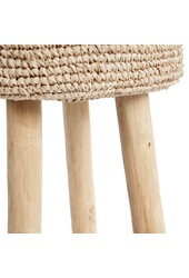 Le tabouret de bar en raphia