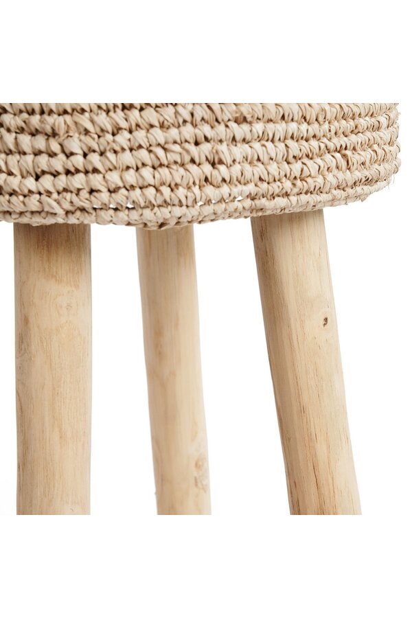 Le tabouret de bar en raphia