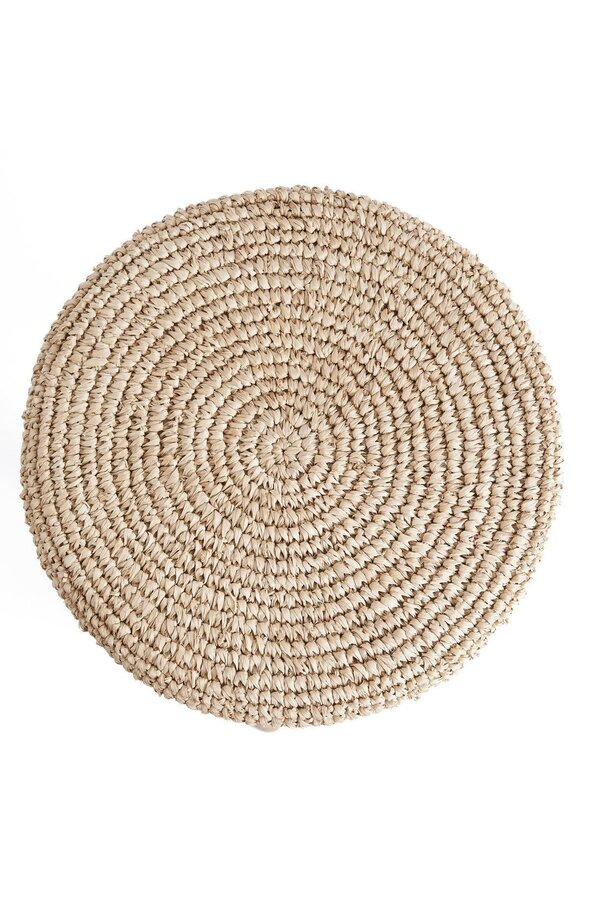 Le tabouret de bar en raphia