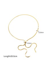 Collana estraibile minimalista con catena a spina di pesce