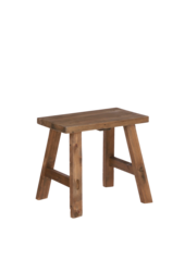 Sgabello Bold Wooden - L38 x L29 x H34 cm - Legno riciclato - Marrone