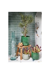 Sgabello Bold Wooden - L38 x L29 x H34 cm - Legno riciclato - Marrone