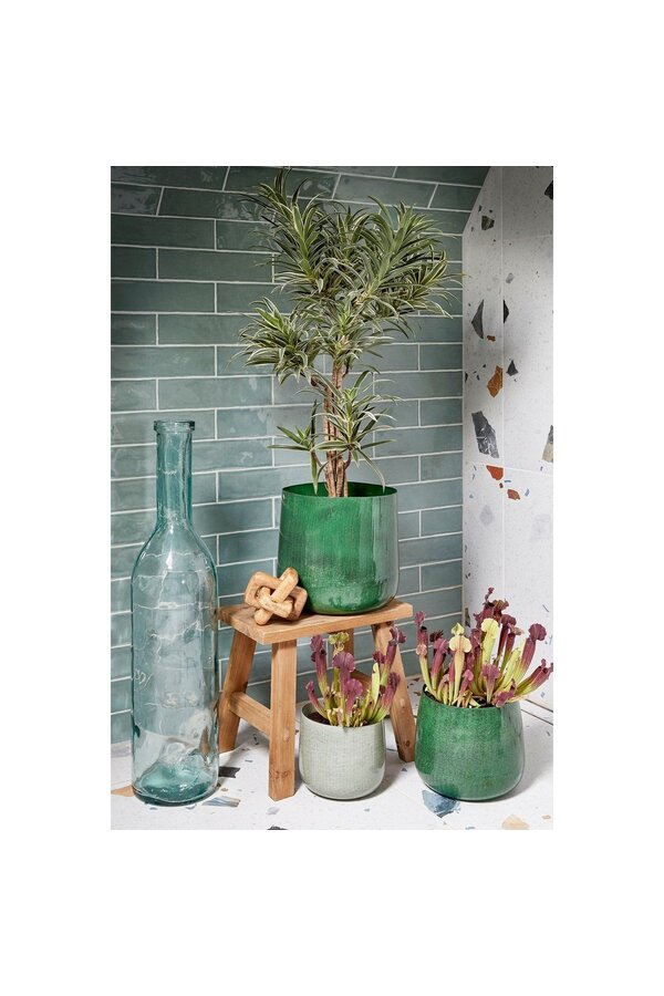 Sgabello Bold Wooden - L38 x L29 x H34 cm - Legno riciclato - Marrone