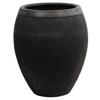 Zwarte bloempot