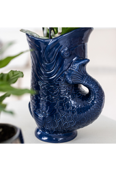 Kolibri Company | Ensemble de plantes Coucher de soleil méditerranéen | Orchidée Phalaenopsis blanche et succulentes avec pots décoratifs en céramique