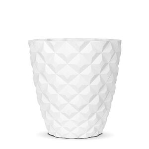 Witte bloempot